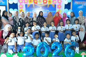 Sukses, Acara Pelepasan KB Pelangi Manis Jaya di PTT Krendetan Dipenuhi Kesenian Anak
