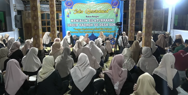 Group Hadroh Desa Soko Tampil Memukau di Sholawat Bersama