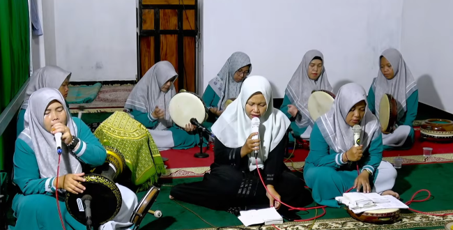 Sambut Ramadhan, Group Hadroh Ahsanul Latifa Gelar Sholawat di Mushola Nurul Ikhsan